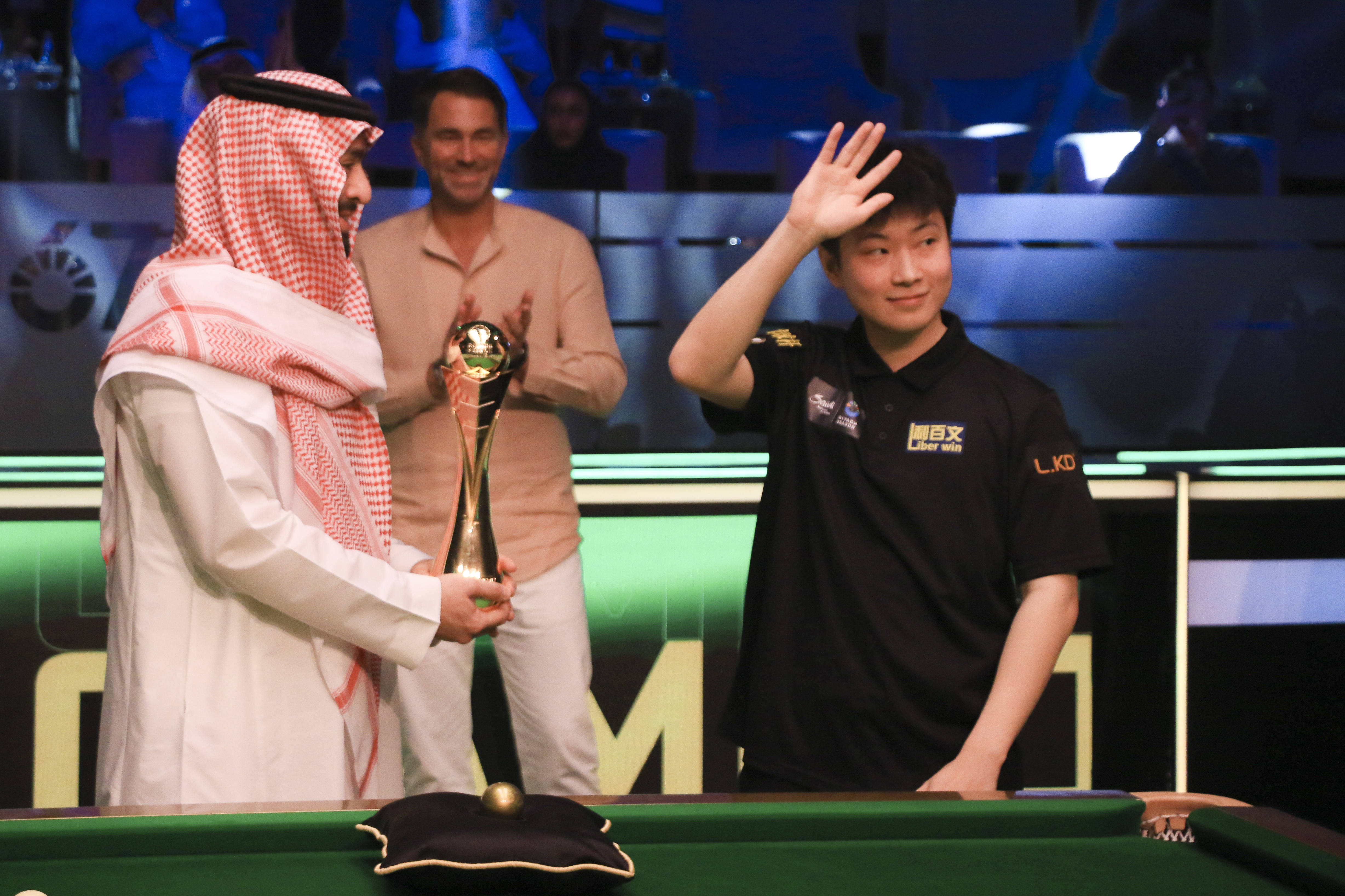 （体育）斯诺克——赵心童获利雅得季斯诺克锦标赛冠军