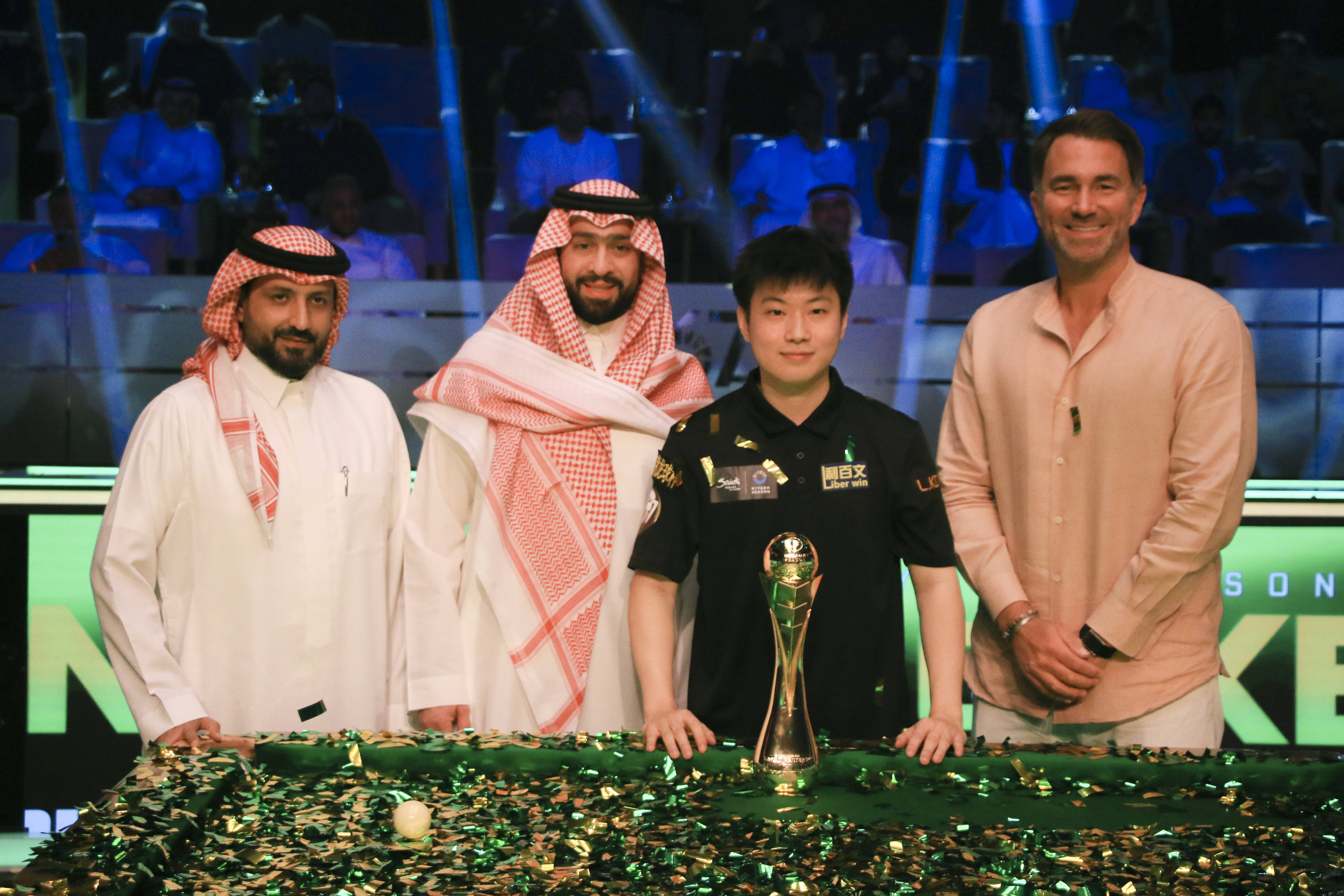 （体育）斯诺克——赵心童获利雅得季斯诺克锦标赛冠军